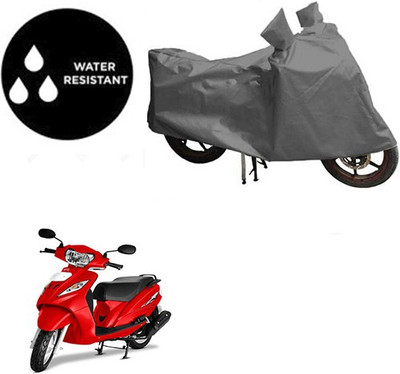 Atulit enterprises Waterproof Two Wheeler Cover for TVS(Wego, Grey)