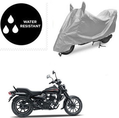 Atulit enterprises Waterproof Two Wheeler Cover for Bajaj(Avenger 150 Street, Silver)