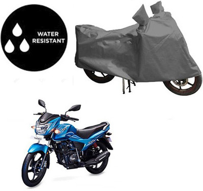 dashark Waterproof Two Wheeler Cover for TVS(Victor New, Grey)