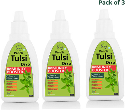 N2B Tulsi Drops Natural Immunity Booster - 30ml Pack of 3(3 x 30 ml)