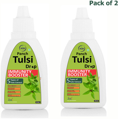N2B Tulsi Drops Natural Immunity Booster - 30ml Pack of 2(2 x 30 ml)