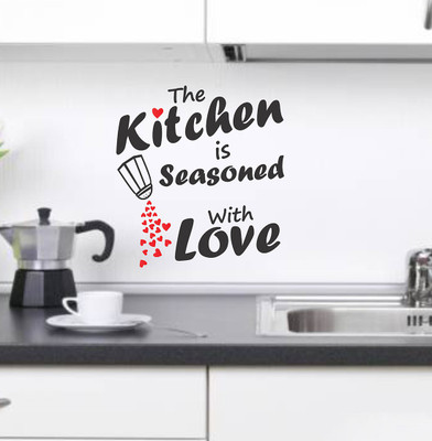Wollzo 60 cm Kitchen Quotes Removable Sticker(Pack of 1)
