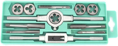 uptodatetools 12pcs Tap & Die Set NC Screw Thread Plugs Taps Single Sided Speciality(Pack of 1)