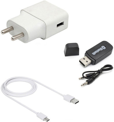 DAKRON Wall Charger Accessory Combo for Vivo V20(White)