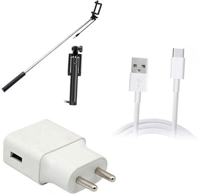 DAKRON Wall Charger Accessory Combo for Realme 6 Pro(White)