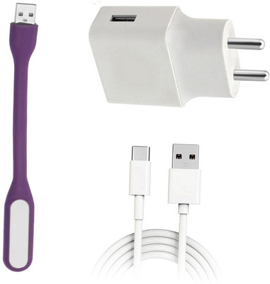 DAKRON Wall Charger Accessory Combo for Realme 6i(White)