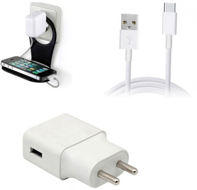 DAKRON Wall Charger Accessory Combo for Vivo V20 SE(White)