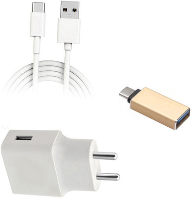 DAKRON Wall Charger Accessory Combo for Realme 7(White)