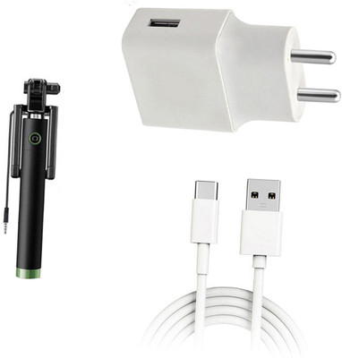 DAKRON Wall Charger Accessory Combo for Realme 6i(White)
