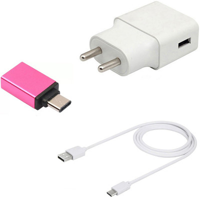 DAKRON Wall Charger Accessory Combo for Realme 7 Pro(White)