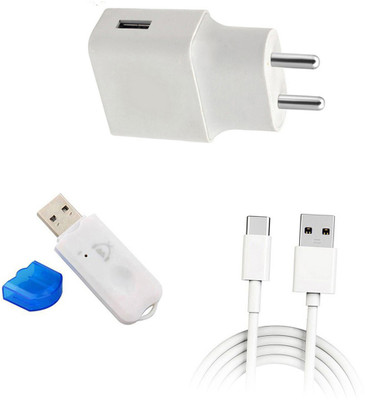 DAKRON Wall Charger Accessory Combo for Realme 6i(White)