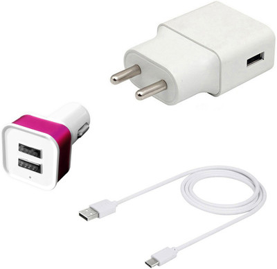 DAKRON Wall Charger Accessory Combo for Realme 7 Pro(White)