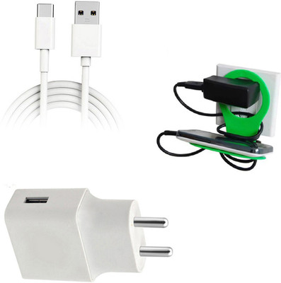 DAKRON Wall Charger Accessory Combo for Realme 7(White)