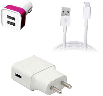 DAKRON Wall Charger Accessory Combo for Realme 6 Pro(White)