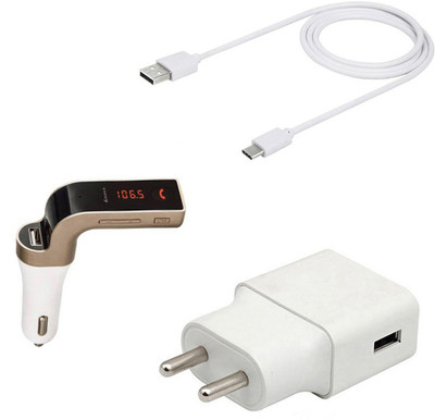 SARVIN Wall Charger Accessory Combo for Vivo Y30(White)