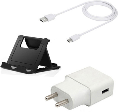 SARVIN Wall Charger Accessory Combo for Vivo Y30(White, Black)