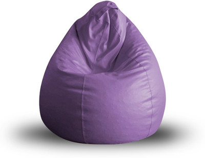 62% OFF on STYLE HOMEZ XL Tear Drop Bean Bag Cover  (Without Beans)(Purple)