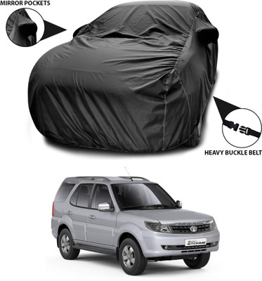 SEBONGO Car Cover For Tata Safari Storme (With Mirror Pockets)(Black)