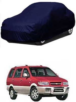 Auto Age Car Cover For Chevrolet Tavera (Without Mirror Pockets)(Blue)