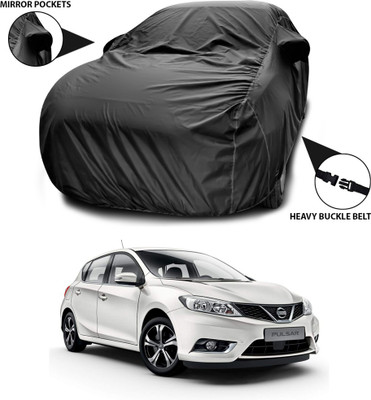 SEBONGO Car Cover For Nissan Pulsar (With Mirror Pockets)(Black)