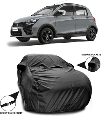 ANTHUB Car Cover For Maruti Suzuki Celerio X (With Mirror Pockets)(Black)