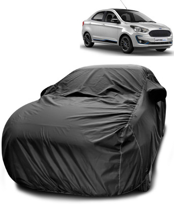 ANTHUB Car Cover For Ford Figo Aspire (With Mirror Pockets)(Black)