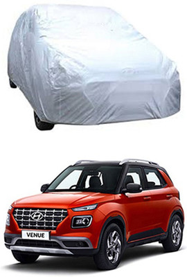 Auto Age Car Cover For Hyundai Venue (Without Mirror Pockets)(Silver)