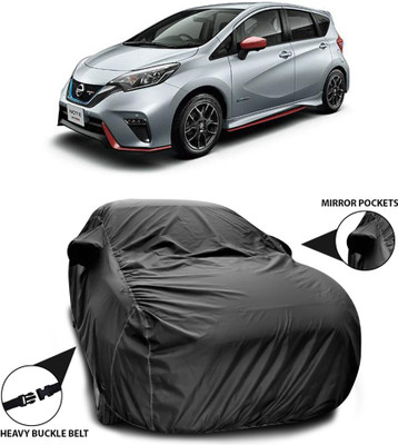ANTHUB Car Cover For Nissan NOTE (With Mirror Pockets)(Black)