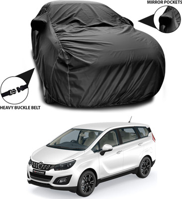 ANTHUB Car Cover For Mahindra Marazzo (With Mirror Pockets)(Black)