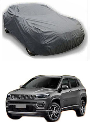 Auto Age Car Cover For Jeep Universal For Car (Without Mirror Pockets)(Grey)