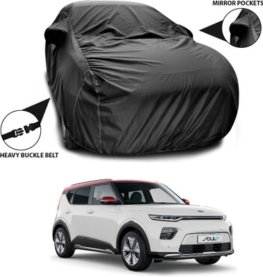 ANTHUB Car Cover For Kia Soul EV (With Mirror Pockets)(Black)