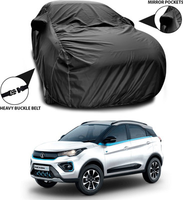 ANTHUB Car Cover For Tata Nexon (With Mirror Pockets)(Black)