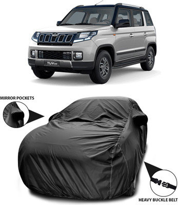 ANTHUB Car Cover For Mahindra TUV300 (With Mirror Pockets)(Black)