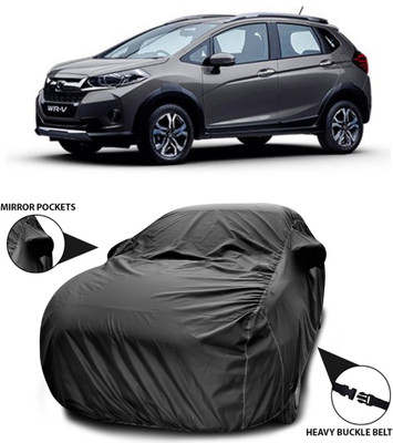 ANTHUB Car Cover For Honda WR-V (With Mirror Pockets)(Black)