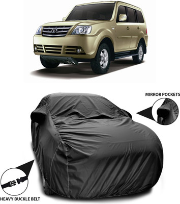 ANTHUB Car Cover For Tata Sumo Grande MK II (With Mirror Pockets)(Black)