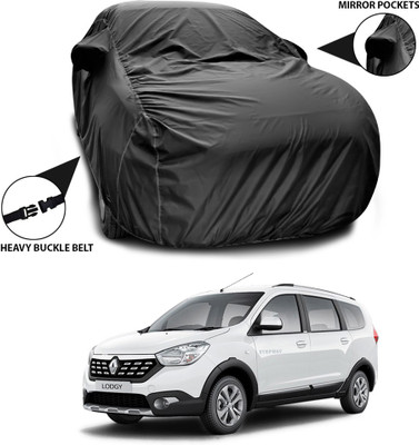 SEBONGO Car Cover For Renault Lodgy (With Mirror Pockets)(Black)