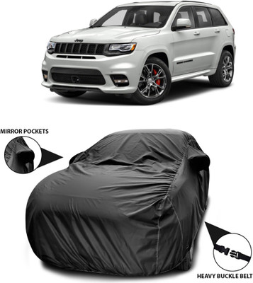 ANTHUB Car Cover For Jeep Grand Cherokee (With Mirror Pockets)(Black)