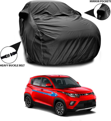 ANTHUB Car Cover For Mahindra e-Verito (With Mirror Pockets)(Black)