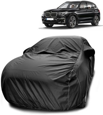 SEBONGO Car Cover For BMW X3 (With Mirror Pockets)(Black)