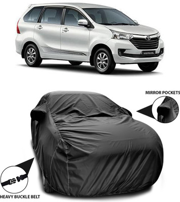 ANTHUB Car Cover For Toyota Avanza (With Mirror Pockets)(Black)