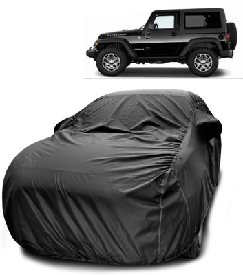 ANTHUB Car Cover For Mahindra Thar (With Mirror Pockets)(Black)