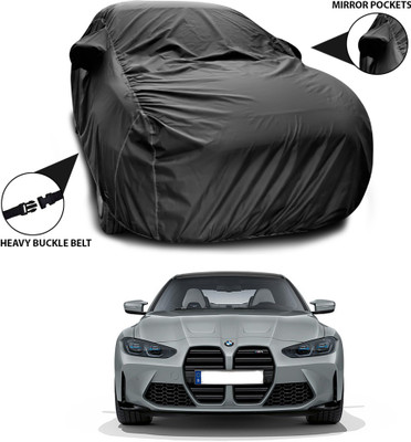 ANTHUB Car Cover For BMW M4 (With Mirror Pockets)(Black)