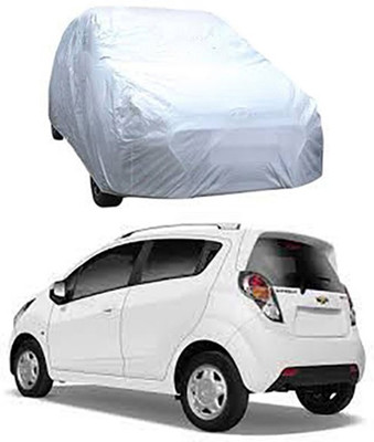 Auto Age Car Cover For Chevrolet Beat (Without Mirror Pockets)(Silver)