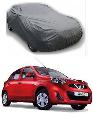 Auto Age Car Cover For Nissan Micra Active (Without Mirror Pockets)(Grey)
