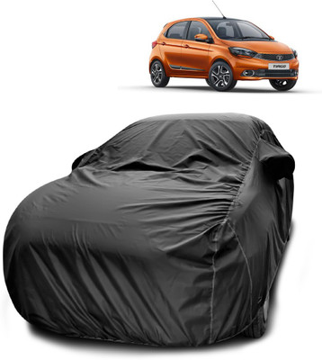 ANTHUB Car Cover For Tata Tiago (With Mirror Pockets)(Black)