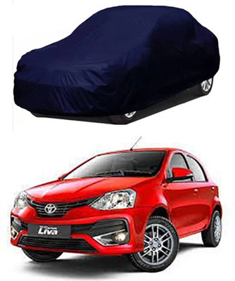 MYTECH Car Cover For Toyota Etios Liva (Without Mirror Pockets)(Blue)