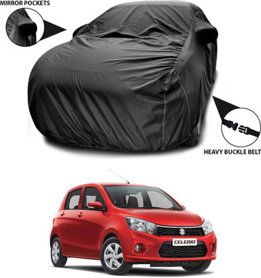 ANTHUB Car Cover For Maruti Suzuki Celerio (With Mirror Pockets)(Black)