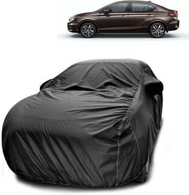 SEBONGO Car Cover For Honda City ZX (With Mirror Pockets)(Black)