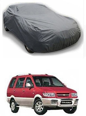 MYTECH Car Cover For Chevrolet Tavera (Without Mirror Pockets)(Grey)