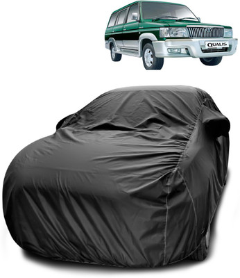ANTHUB Car Cover For Toyota Qualis (With Mirror Pockets)(Black)